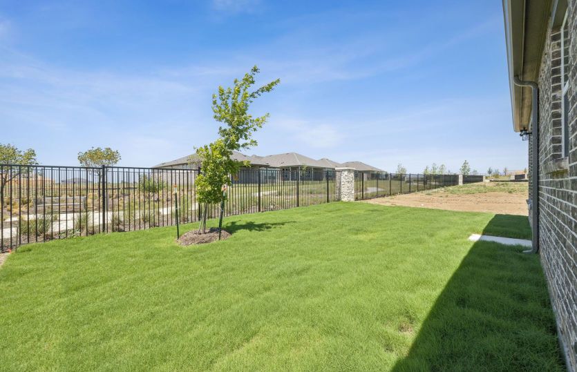 Spacious backyard