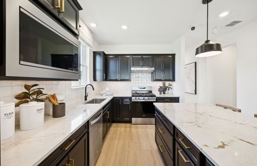 Spacious kitchen with abundant cabinet space
