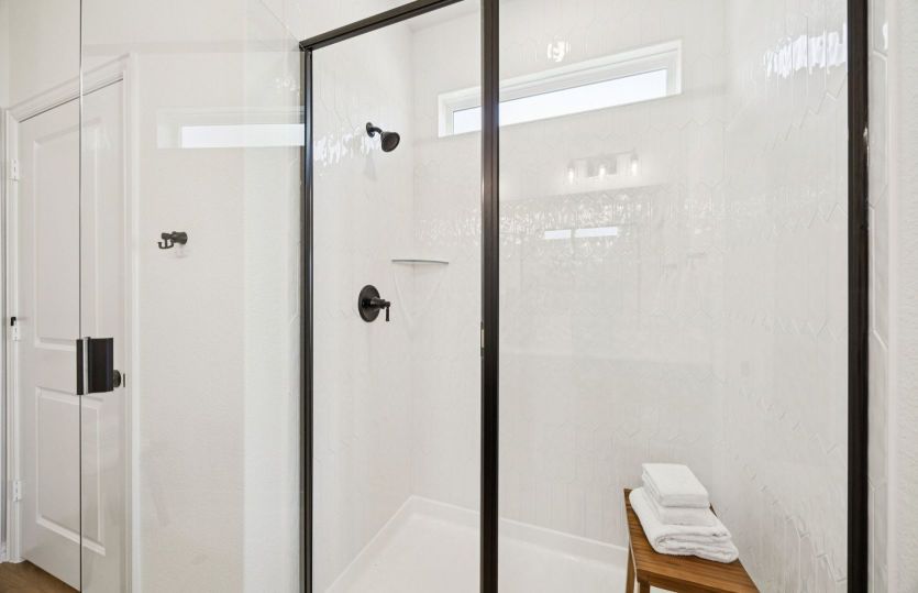 Large shower in owner's bath