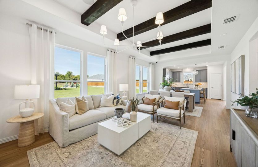 Open-concept throughout main living areas