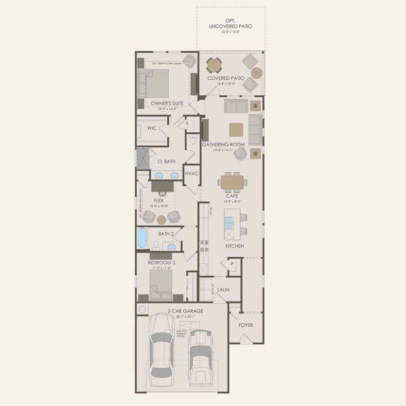 First Floor 2 br / 2 ba