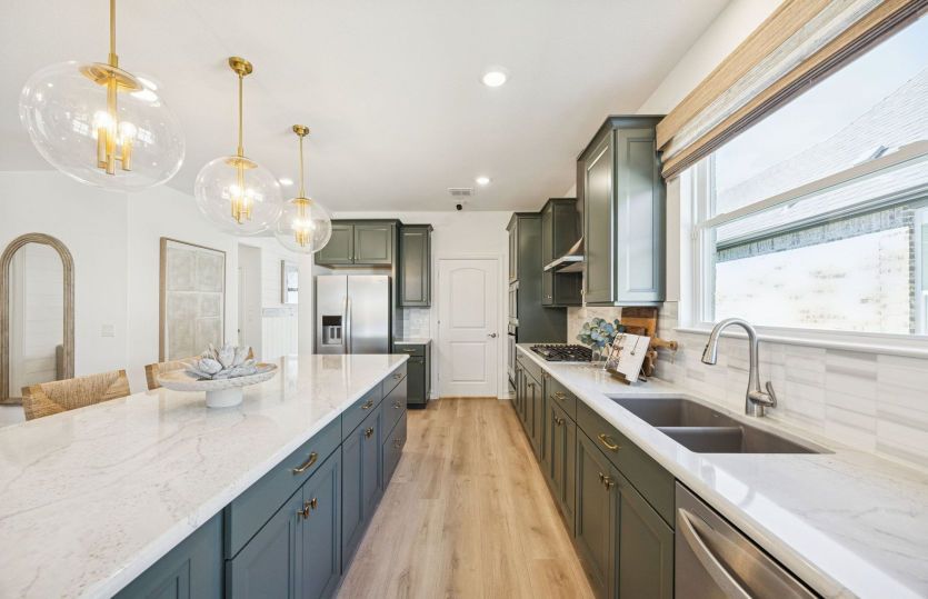 Spacious kitchen with abundant cabinet space