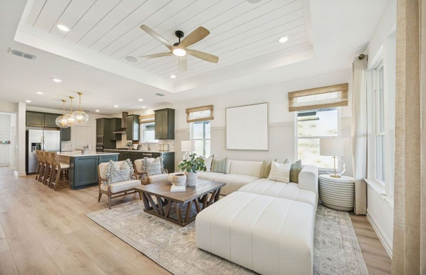 Open concept living throughout