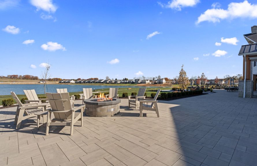 Rear Patio Seating w/Firepit