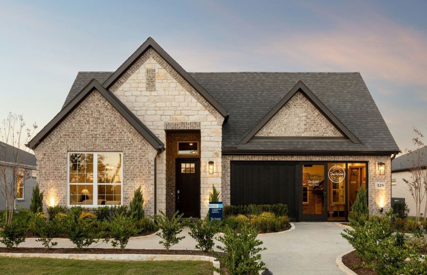 The Prestige, a one-story home with 2-car garage