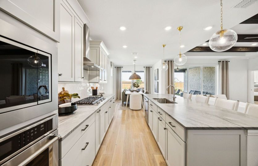 Abundant cabinet space in kitchen
