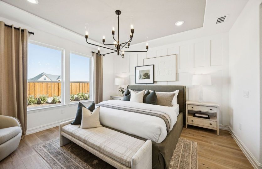 Spacious owner's suite with large windows