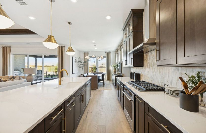 Abundant cabinet space in kitchen