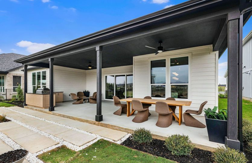 Spacious Covered Back Patio