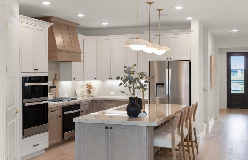 Kitchen with Island Bar Seating