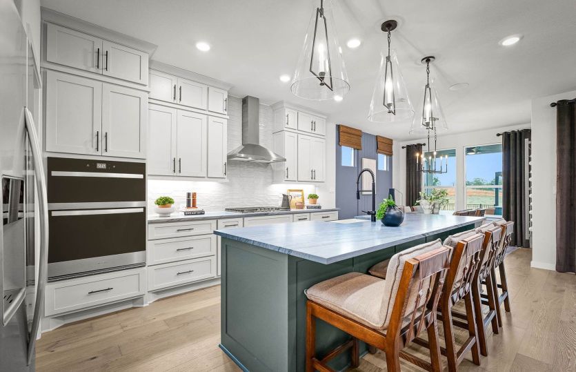 Kitchen Open to the Dining Space