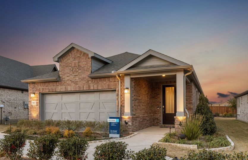 The Hallmark, a one-story home design with 2-car garage