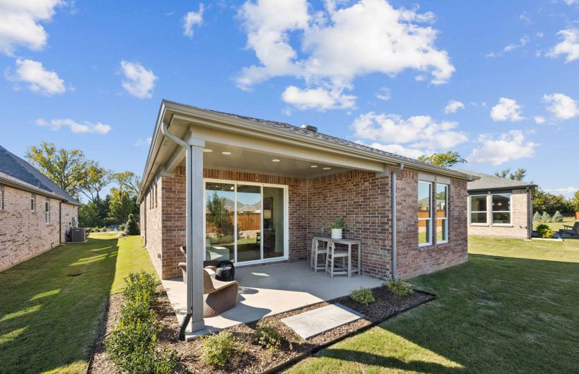Covered back patio