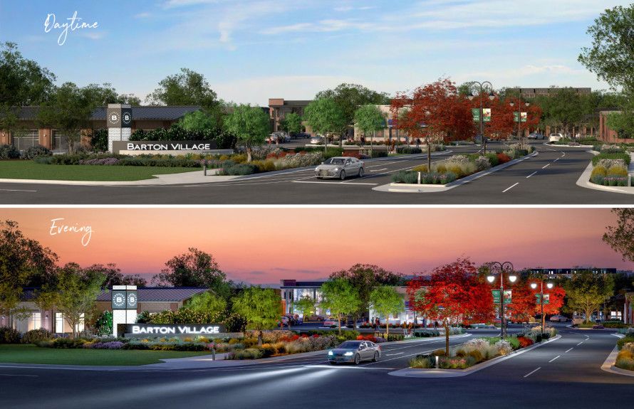 Entrance to shopping village