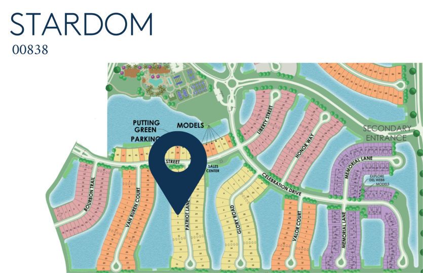 Location of this home within Del Webb Naples