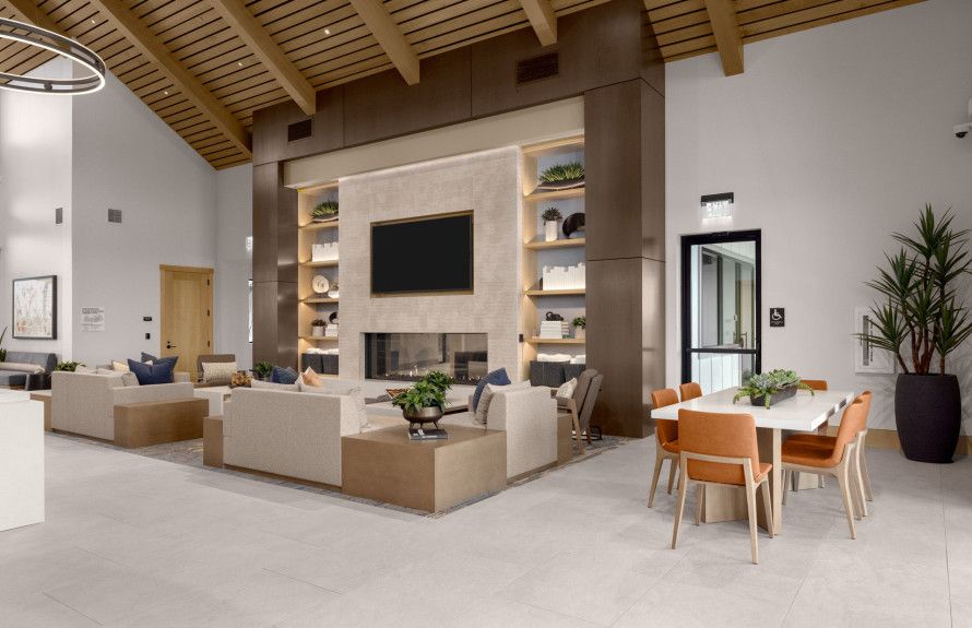 Clubhouse lounge