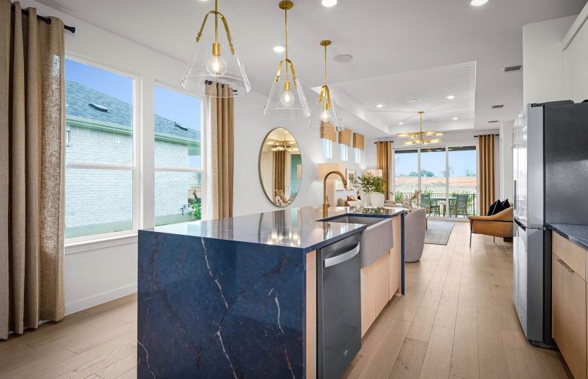 Kitchen Open to Dining Space-Representational Photo