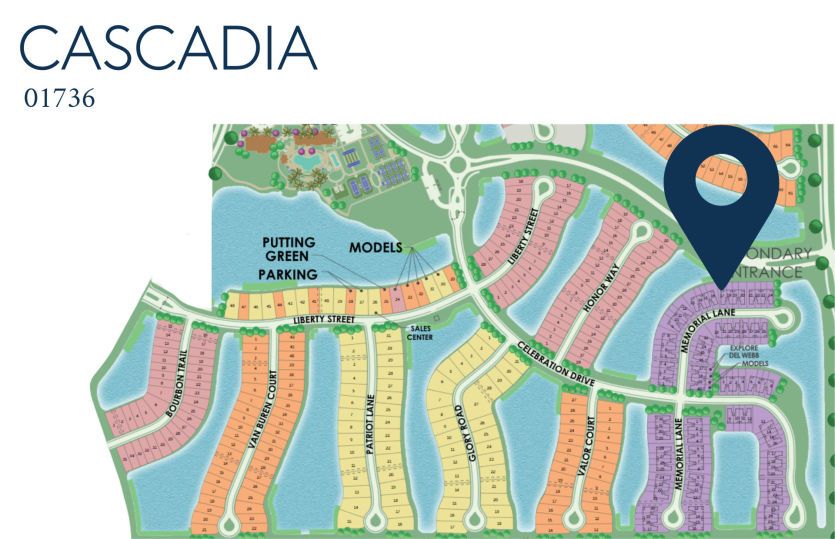Location of this home within Del Webb Naples