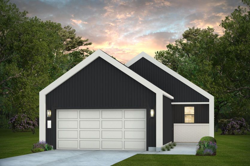 Elevation MD201 - Exterior Color Package: Steel Horizon Painted Brick