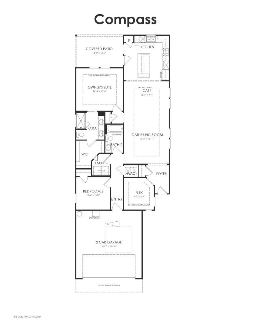 First Floor 2 br / 2 ba