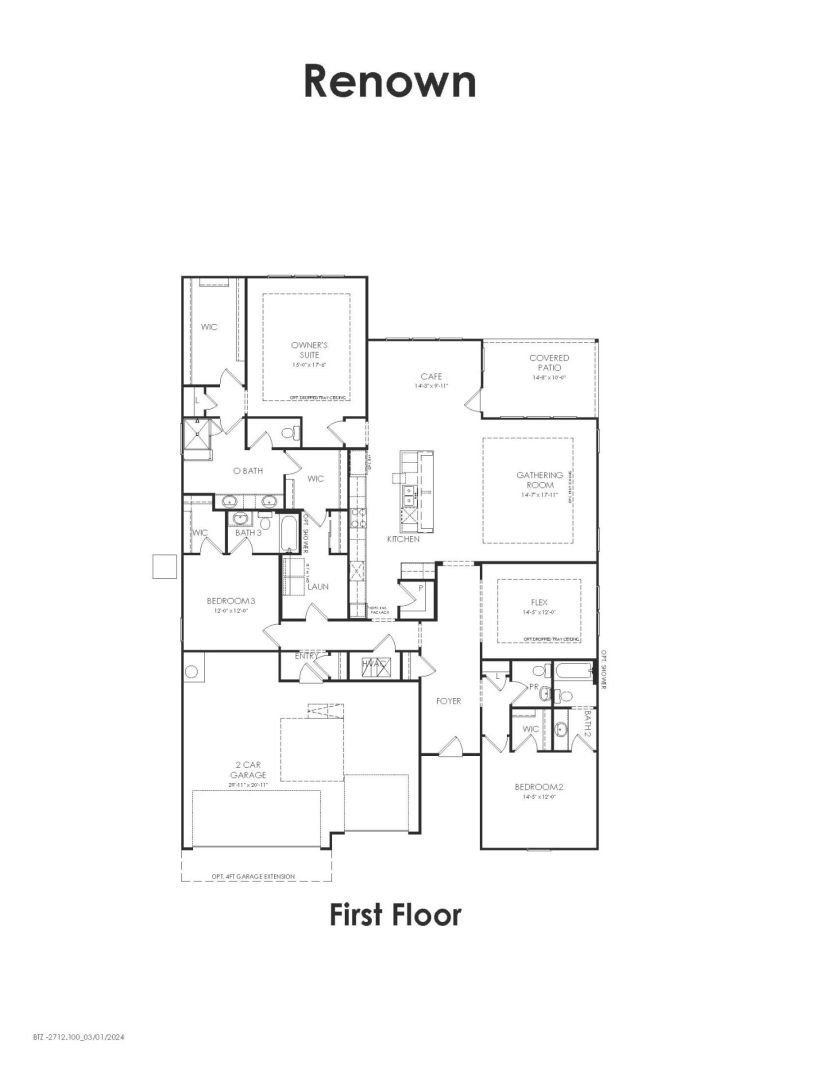First Floor 3 br / 3.5 ba