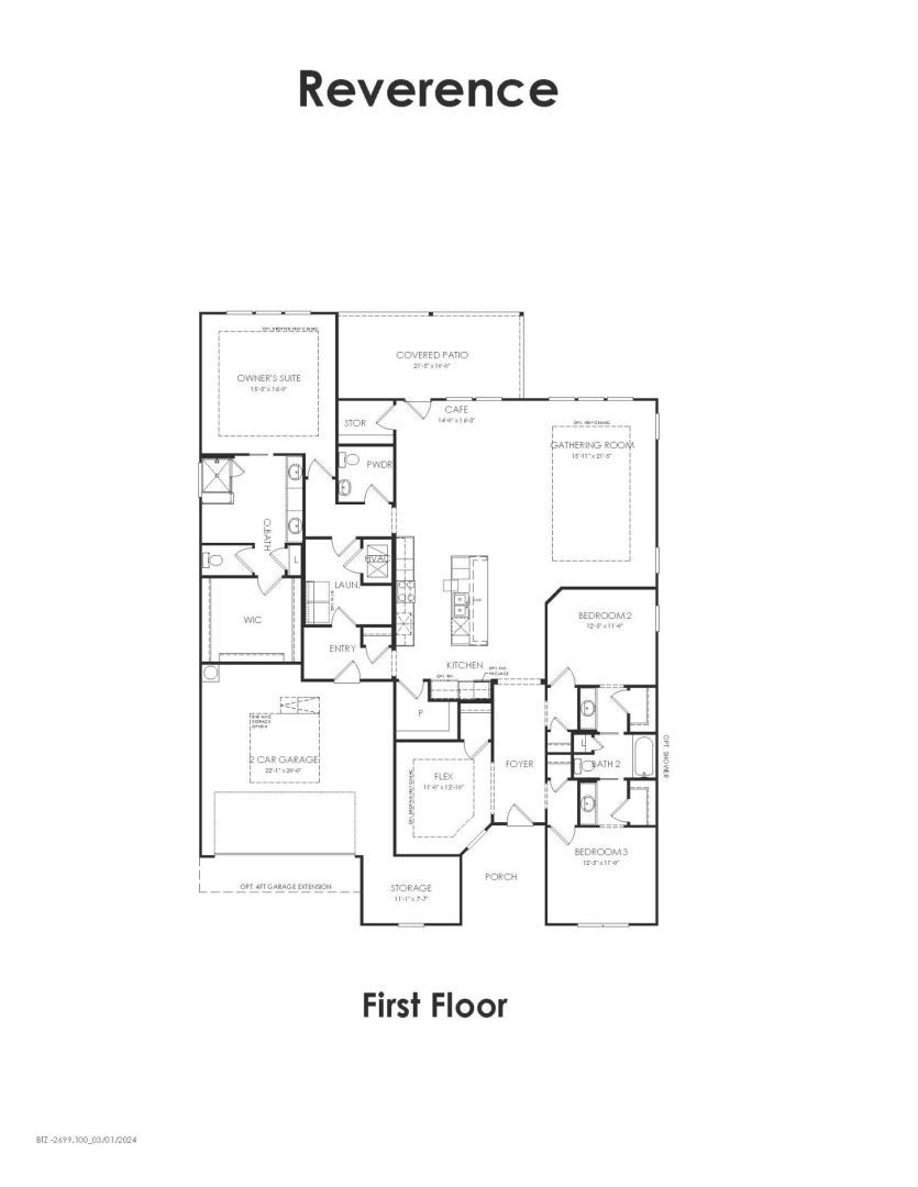 First Floor 3 br / 2.5 ba