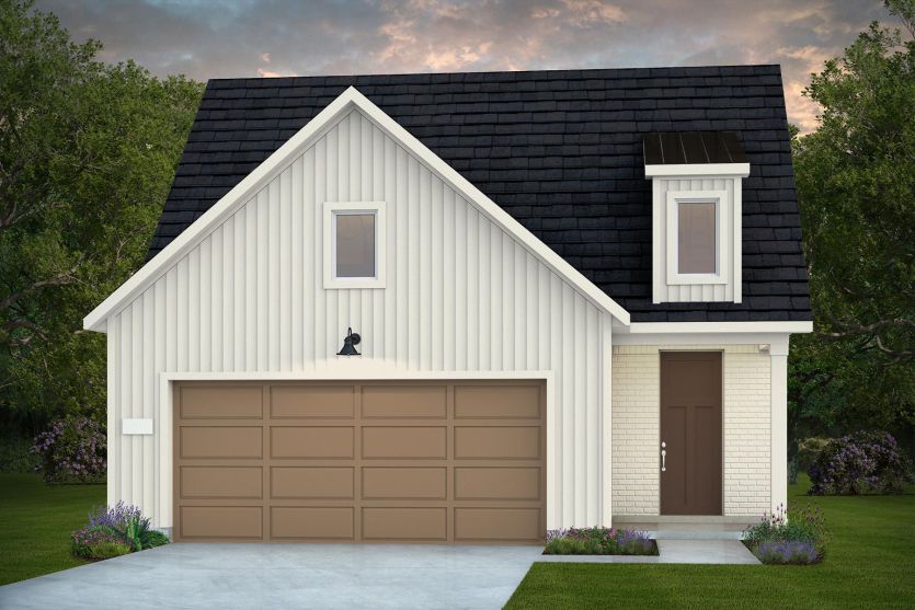 Elevation MF201 - Exterior Color Package: Claystone Retreat Painted Brick