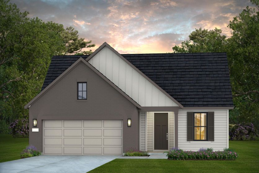 Elevation CT201 - Exterior Color Package: Willow Shade Painted Brick