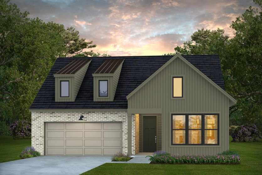 Elevation MF201 - Exterior Color Package: Barnwood Ash