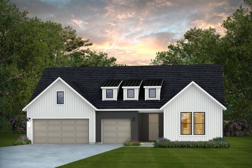 Elevation MF201 - Exterior Color Package: Winterstone Painted Brick