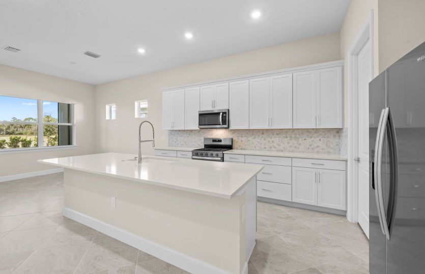 Chef-inspired kitchen with designer finishes