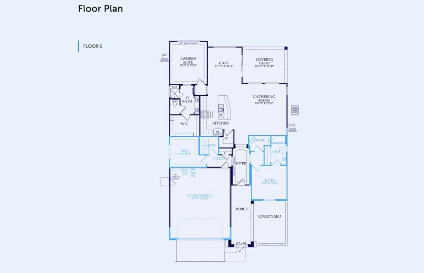Sanctuary Floor Plan, Quick Move-In Home, Floor 1