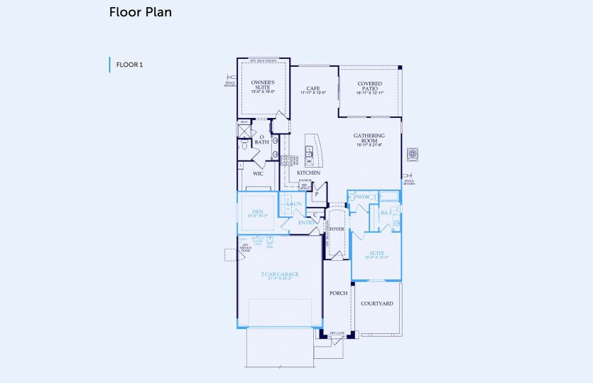 Sanctuary Floor Plan, Quick Move-In Home, Floor 1