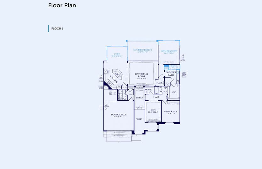 Pursuit Floor Plan, Quick Move-In Home, Floor 1