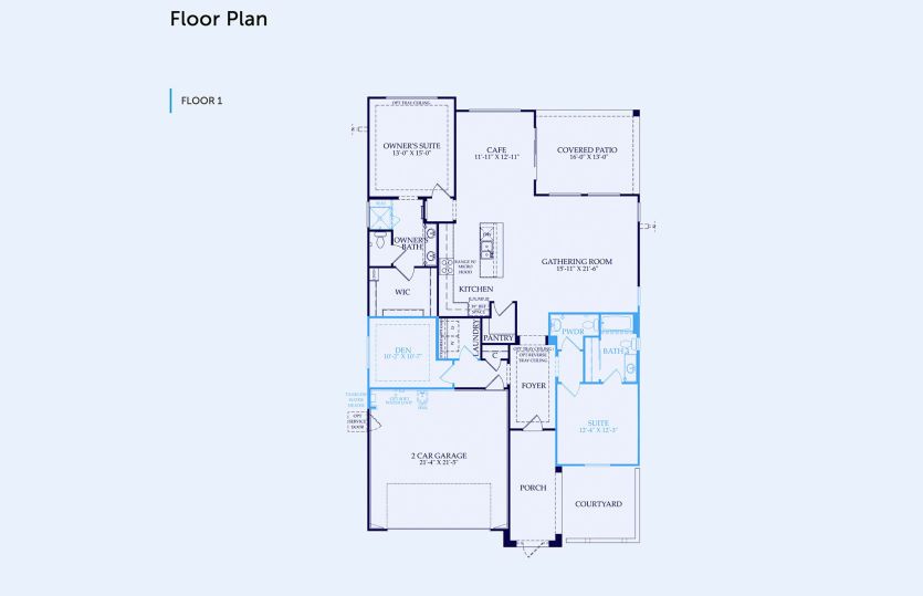 Sanctuary Floor Plan, Quick Move-In Home, Floor 1