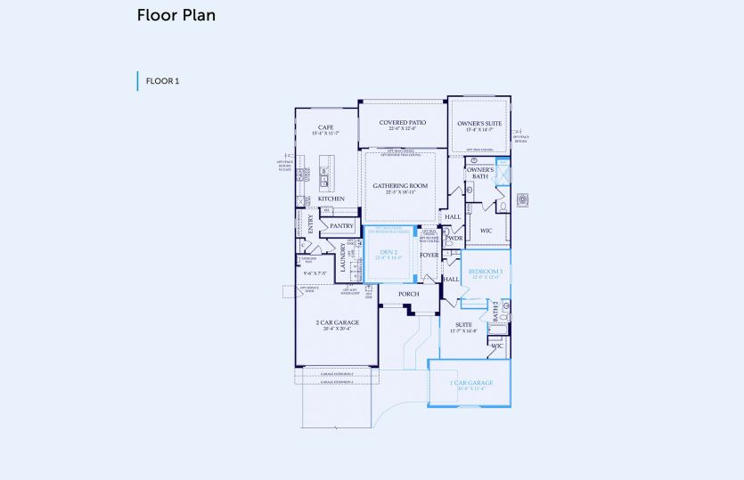 Endeavor Floor Plan, Quick Move-In Home, Floor 1