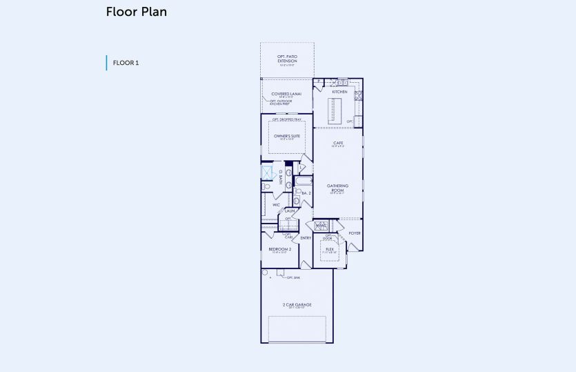Compass Floor Plan, Quick Move-In Home, Floor 1