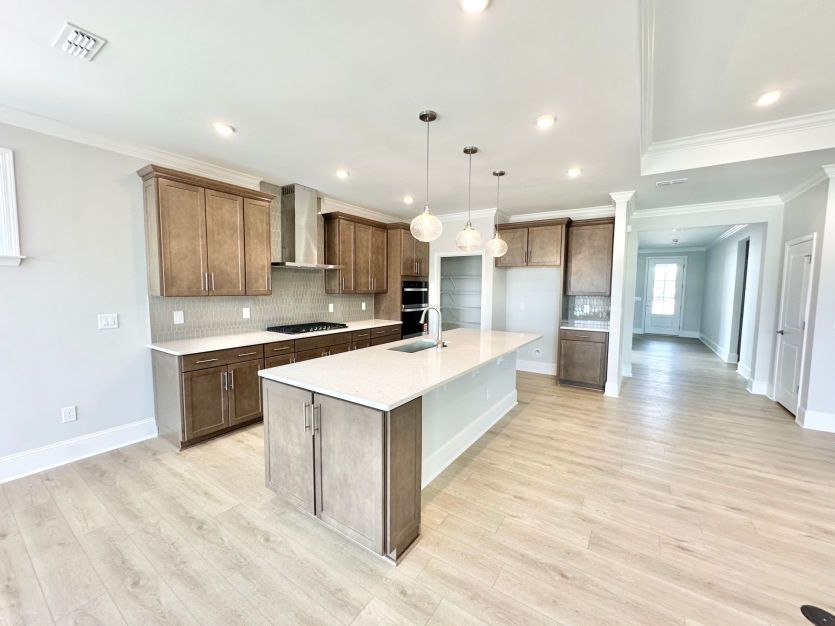 Large Kitchen Island with tons of storage space.