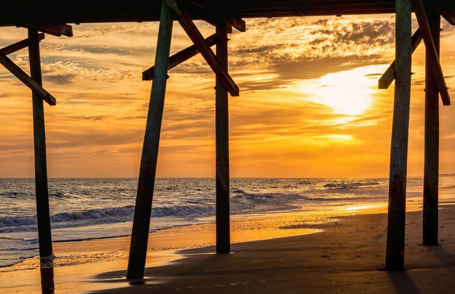 Sunset at the pier