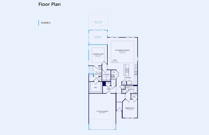 Vista Floor Plan, Quick Move-In Home, Floor 1