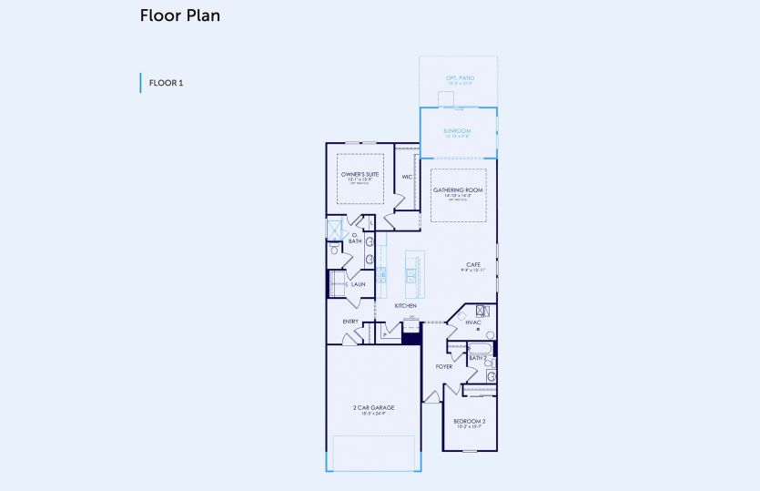 Mirage Floor Plan, Quick Move-In Home, Floor 1