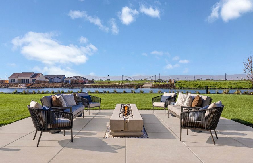 Firepit with seating area