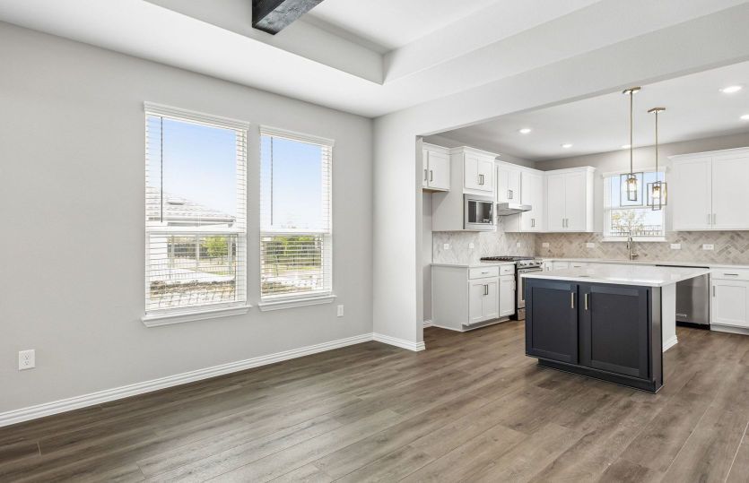 Spacious kitchen area