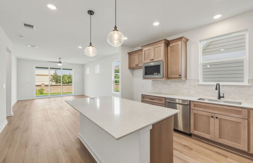 Kitchen Open to the Gathering Space