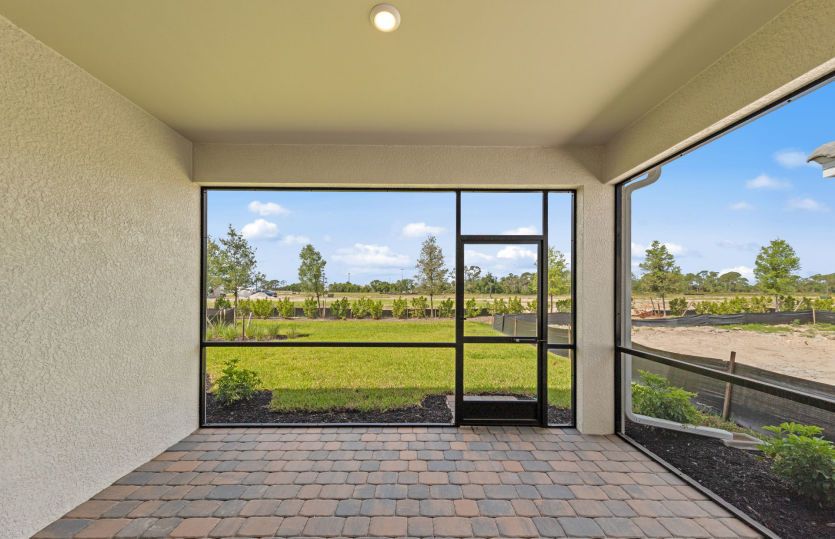 Lanai with serene views