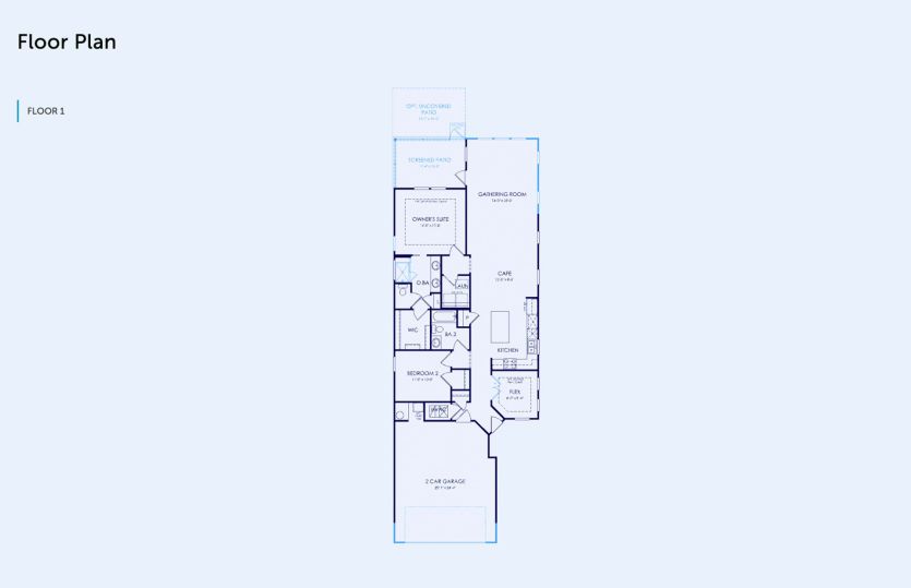 Contour Floor Plan, Quick Move-In Home, Floor 1