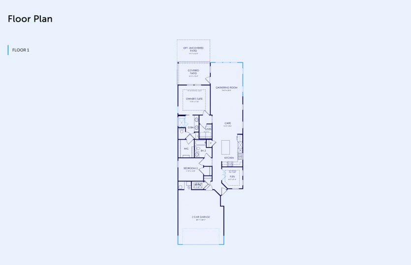 Contour Floor Plan, Quick Move-In Home, Floor 1