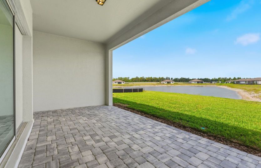 Covered Lanai with Paver Patio