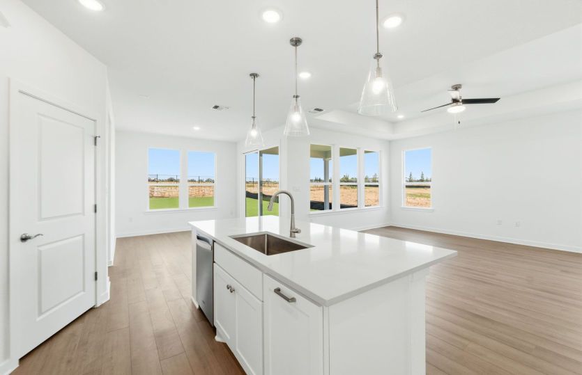 Kitchen Open to the Gathering Space