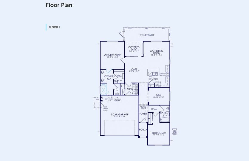 Bayley Floor Plan, Quick Move-In Home, Floor 1
